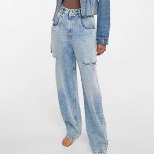 Garage Distressed Faded Jeans. Size 7